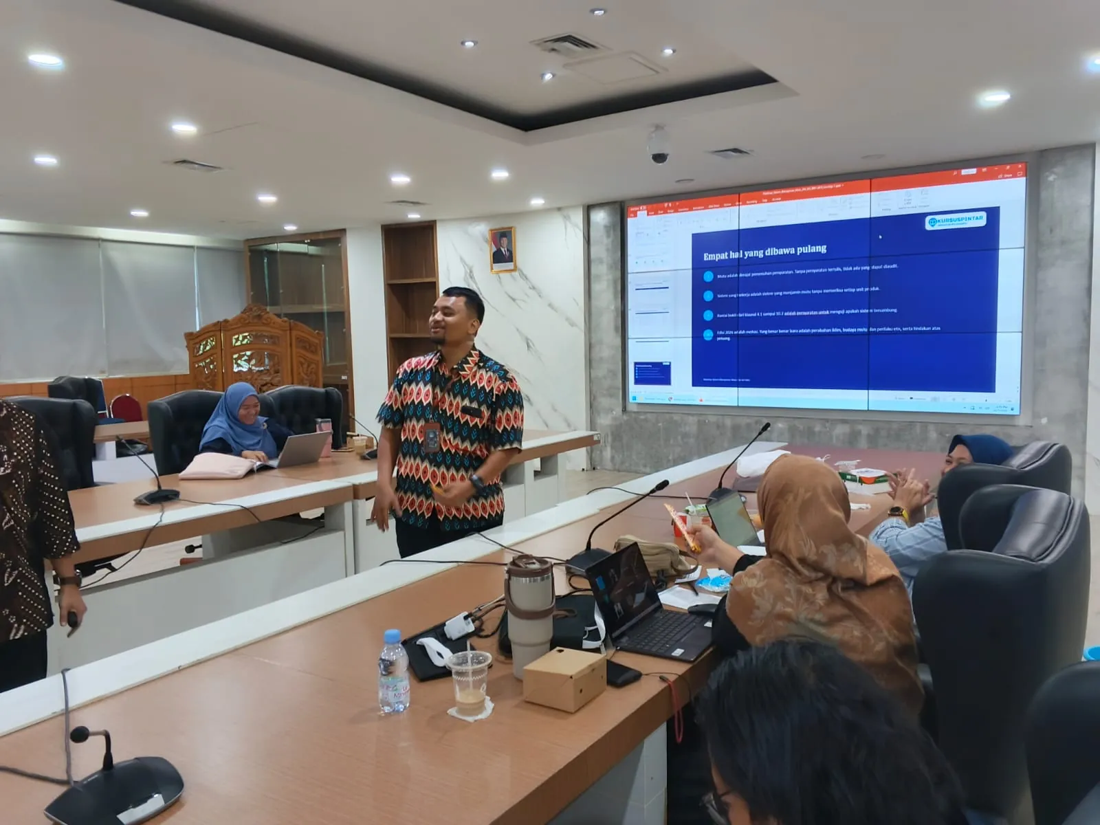 Sesi penutup pelatihan ISO 9001 berisi empat hal yang dibawa pulang peserta
