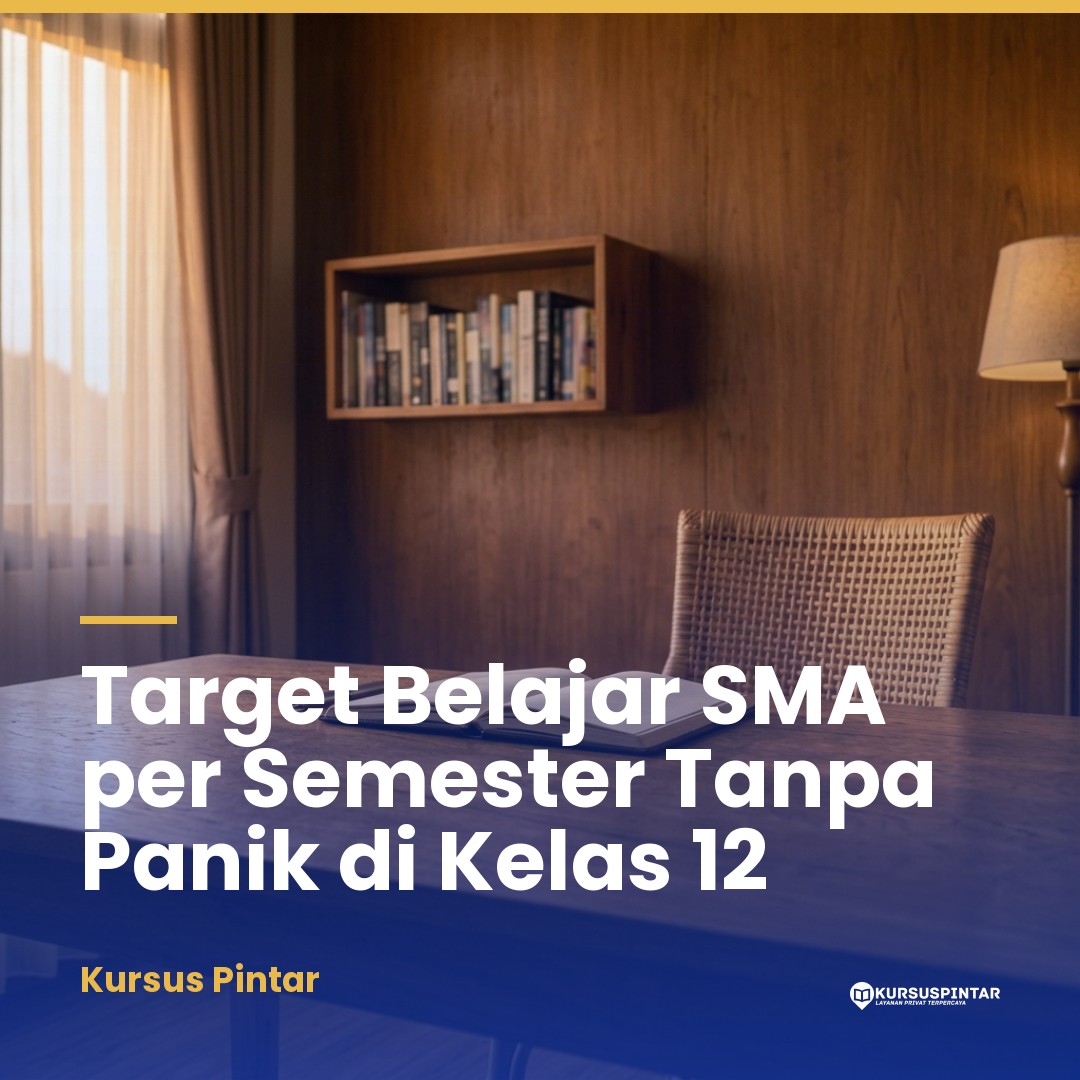 Menyusun Target Belajar per Semester Melalui Les Privat SMA: Strategi Bertahap agar Beban Tidak Menumpuk di Kelas 12